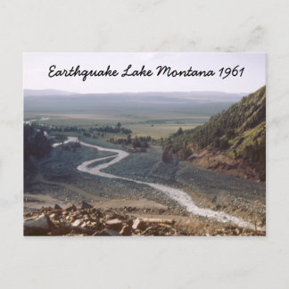 Earthquake Lake Slide Montana 1961 Briefkaart