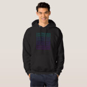 Earthquake Tectonic Plates Retro Hoodie (Voorkant volledig)