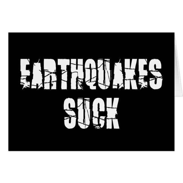 Earthquakes Suck - Quake Survivor (Voorkant Horizontaal)