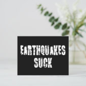Earthquakes Suck - Quake Survivor Briefkaart (Staand voorkant)