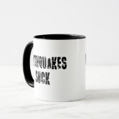 Earthquakes Suck - Quake Survivor Mok (Voorkant links)