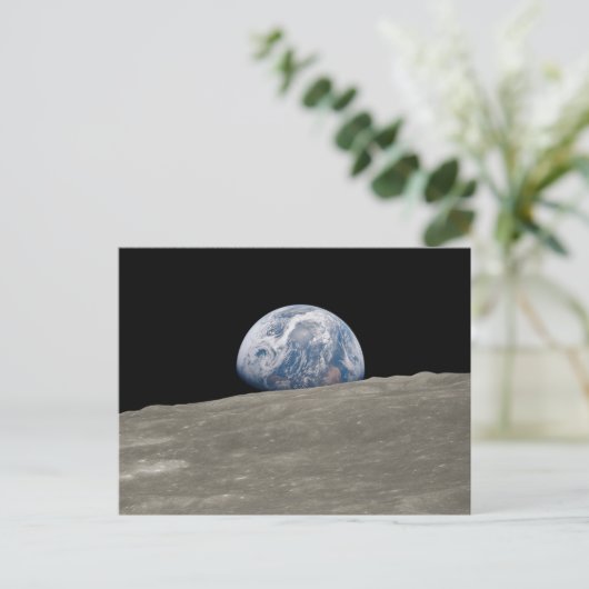 Earthrise Apollo 8 Briefkaart (Staand voorkant)