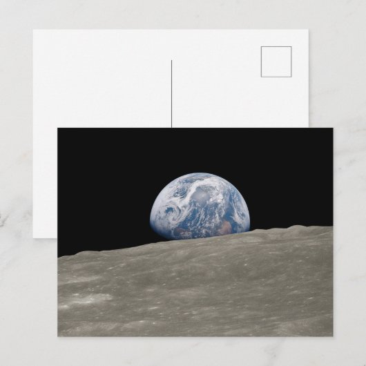Earthrise Apollo 8 Briefkaart (Voorkant / Achterkant)