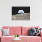 Earthrise Apollo 8 Canvas Afdruk (Insitu (Woonkamer))