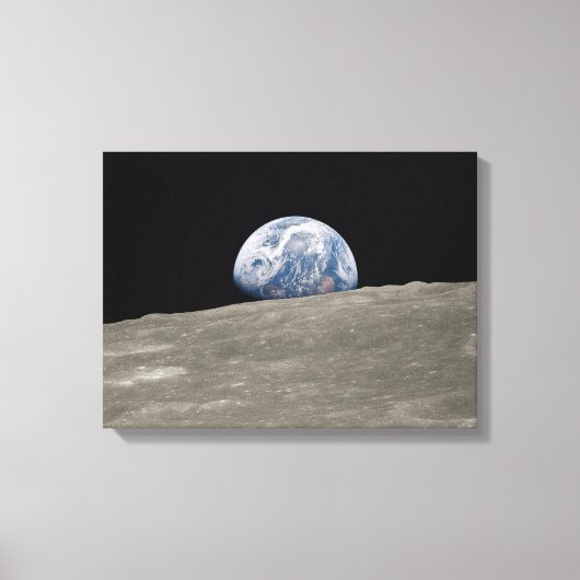Earthrise Apollo 8 Canvas Afdruk (Voorkant)