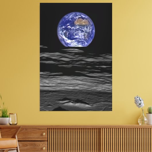 Earthrise Canvas Afdruk (Insitu (Woonkamer))
