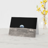 Earthrise en citaat: Schot van Apollo 8 Kaart (Gele Bloem)