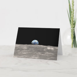 Earthrise en citaat: Schot van Apollo 8 Kaart