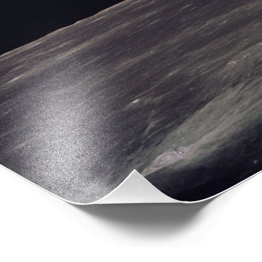 Earthrise Foto Afdruk (Hoek)