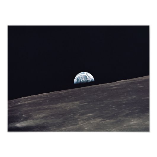 Earthrise Foto Afdruk (Voorkant)