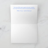 Earthrise: met citaat --- Schot van Apollo 8 Kaart (Binnen)