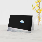 Earthrise: met citaat --- Schot van Apollo 8 Kaart (Gele Bloem)