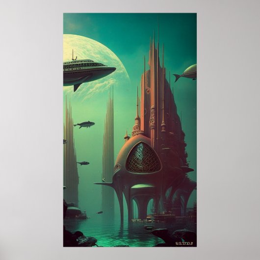 Earthrise Serenade (42x24in Extra Lang) (W/Logo) Poster (Voorkant)