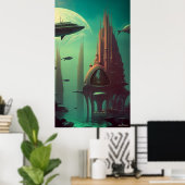 Earthrise Serenade (42x24in Extra Lang) (W/Logo) Poster (Thuiskantoor)