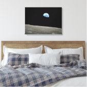 Earthrise verpakt canvas print 16 "x 22" (Insitu (Slaapkamer))