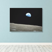 Earthrise verpakt canvas print 16 "x 22" (Insitu (Houten vloer))