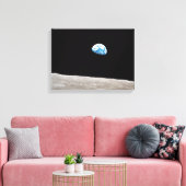 Earthrise William Anders Canvas Afdruk (Insitu (Woonkamer))
