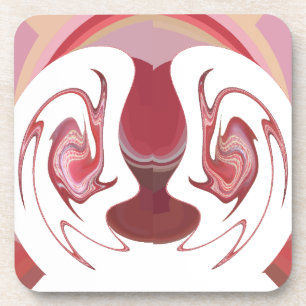 Earth's Embers: Getextureerde wandtapijten van Afr Bier Onderzetter