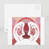 Earth's Embers: Getextureerde wandtapijten van Afr Briefkaart (Voorkant / Achterkant)