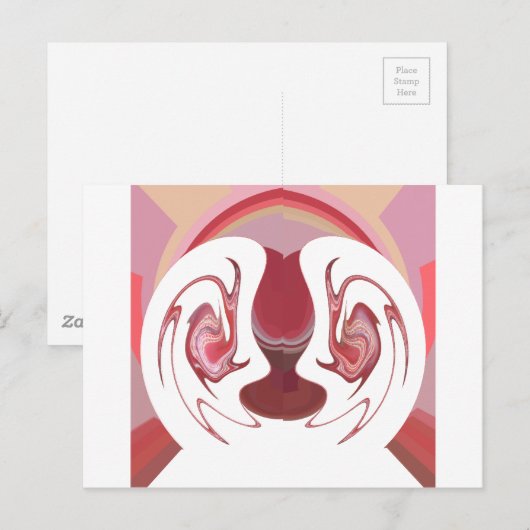 Earth's Embers: Getextureerde wandtapijten van Afr Briefkaart (Voorkant / Achterkant)