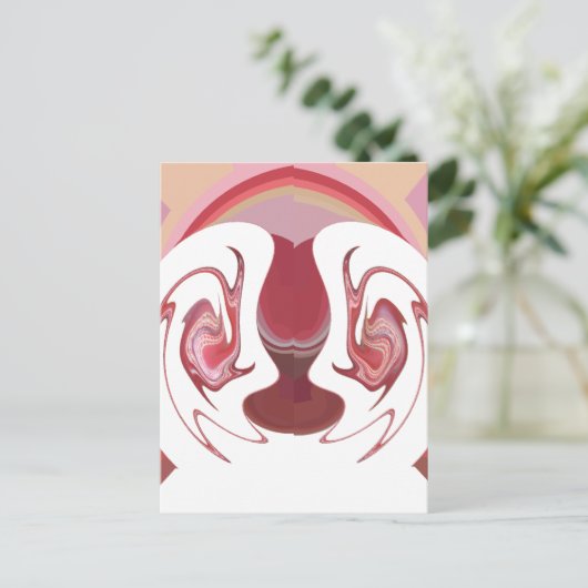 Earth's Embers: Getextureerde wandtapijten van Afr Briefkaart (Staand voorkant)