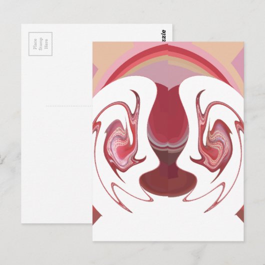 Earth's Embers: Getextureerde wandtapijten van Afr Briefkaart (Voorkant / Achterkant)