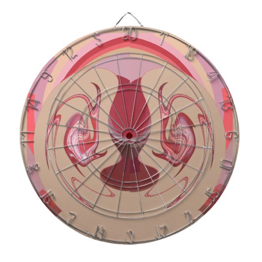 Earth's Embers: Getextureerde wandtapijten van Afr Dartbord (Voorkant)