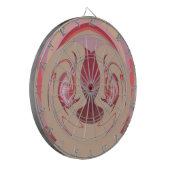 Earth's Embers: Getextureerde wandtapijten van Afr Dartbord (Voorkant Links)