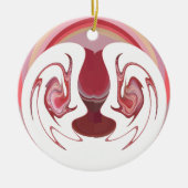 Earth's Embers: Getextureerde wandtapijten van Afr Keramisch Ornament (Voorkant)