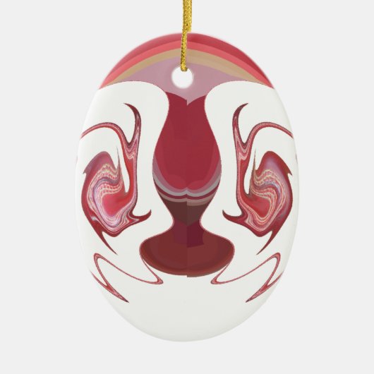 Earth's Embers: Getextureerde wandtapijten van Afr Keramisch Ornament (Voorkant)