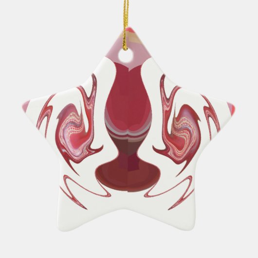 Earth's Embers: Getextureerde wandtapijten van Afr Keramisch Ornament (Voorkant)