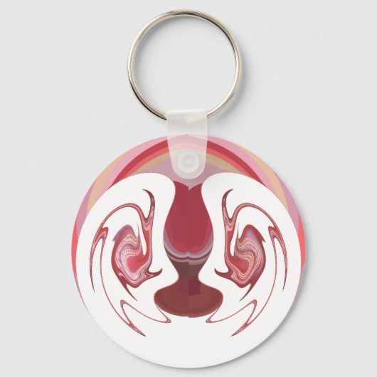 Earth's Embers: Getextureerde wandtapijten van Afr Sleutelhanger (Voorkant)