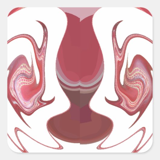 Earth's Embers: Getextureerde wandtapijten van Afr Vierkante Sticker (Voorkant)