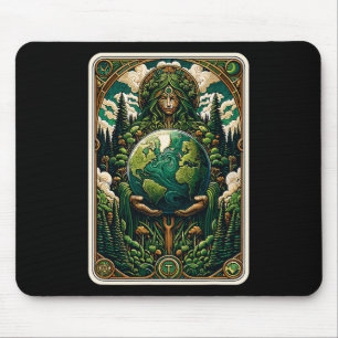 Earth's Guardian Enchanting Natuur Art Tarot Kaart Muismat
