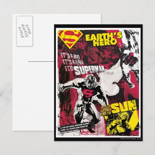 Earth's Hero Briefkaart (Voorkant / Achterkant)