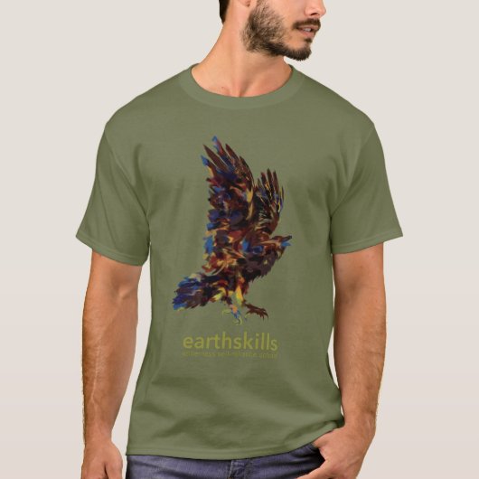 EarthSkills Raven Fatigue Green T-shirt (Voorkant)