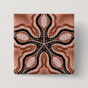 EarthStar #5 STAR-Button Vierkante Button 5,1 Cm