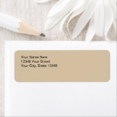 Earthtone Beige Eenvoudig minimaal Etiket (Insitu)