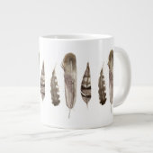 Earthtone Feathers II Grote Koffiekop (Voorkant rechts)