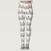 Earthtone Feathers II Leggings (Voorkant)