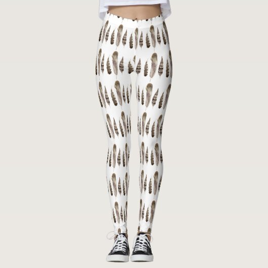 Earthtone Feathers II Leggings (Voorkant)