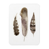 Earthtone Feathers II Magneet (Verticaal)