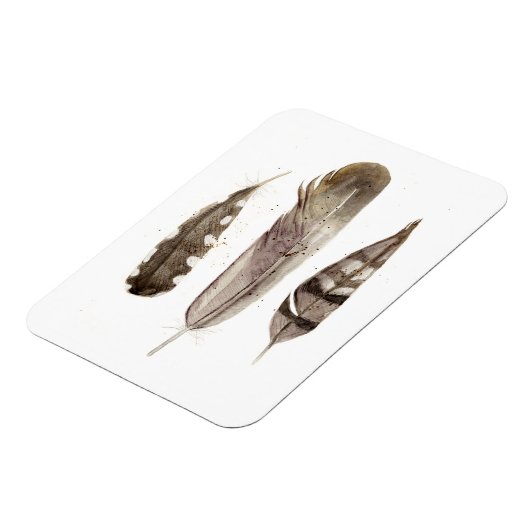 Earthtone Feathers II Magneet (Linkerzijde)