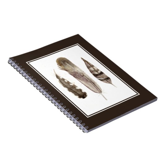 Earthtone Feathers II Notitieboek (Rechterzijde)