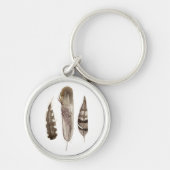 Earthtone Feathers II Sleutelhanger (Voorkant)