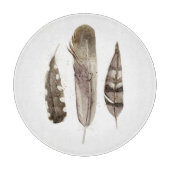 Earthtone Feathers II Snijplank (Voorkant)