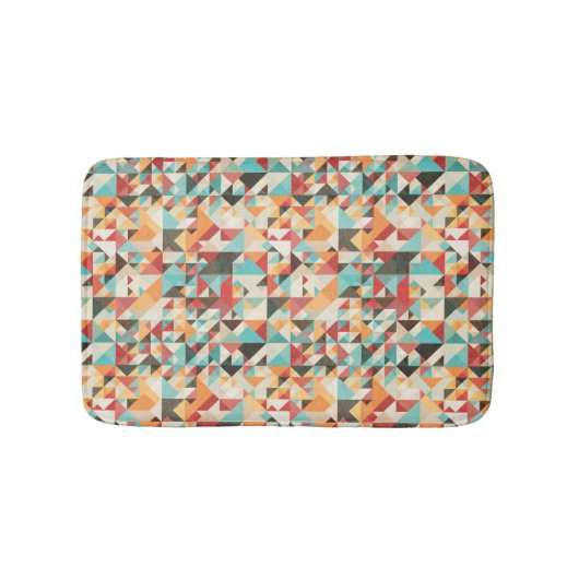 Earthtone Geometric Pattern Badmat (Voorkant)