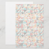 Earthtone Geometric Pattern Briefpapier (Voorkant / Achterkant)