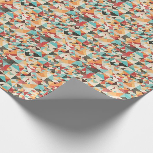 Earthtone Geometric Pattern Cadeaupapier (Hoek)