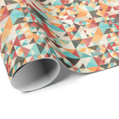 Earthtone Geometric Pattern Cadeaupapier (Rol Hoek)